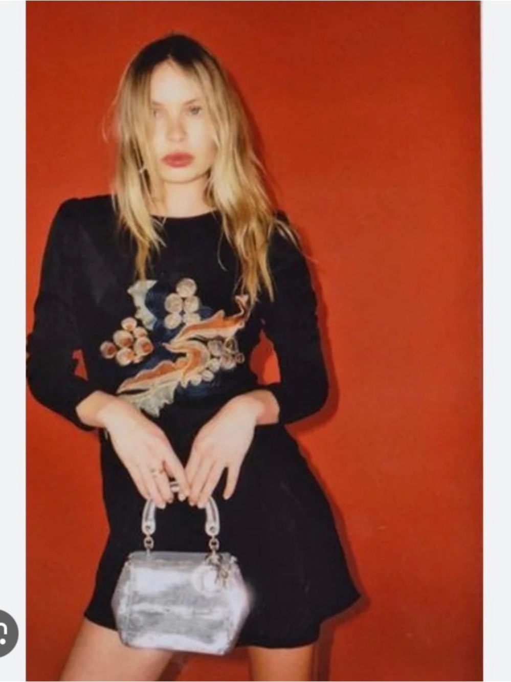 Realisation Par Rainey silk CNY embroidery embroidered long sleeve mini dress